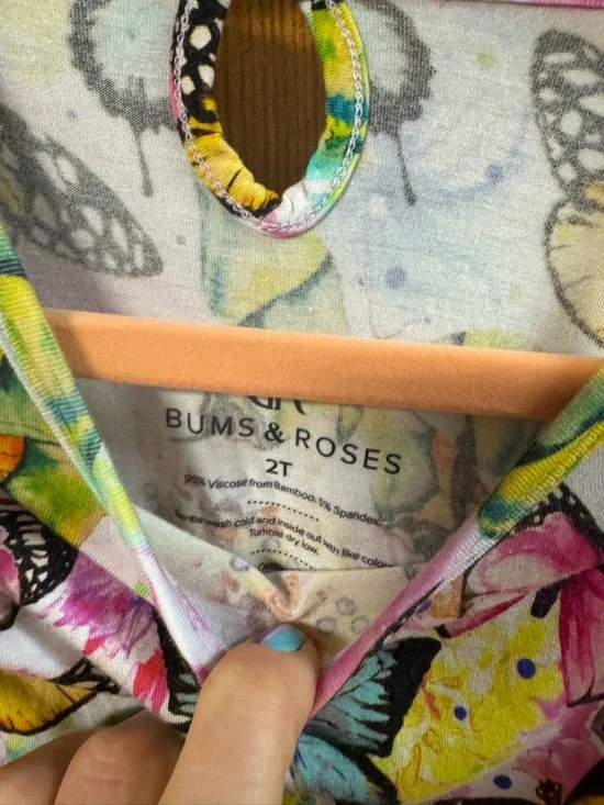 Bums & Roses Butterfly Ruffle Dress - Picture 2 of 3